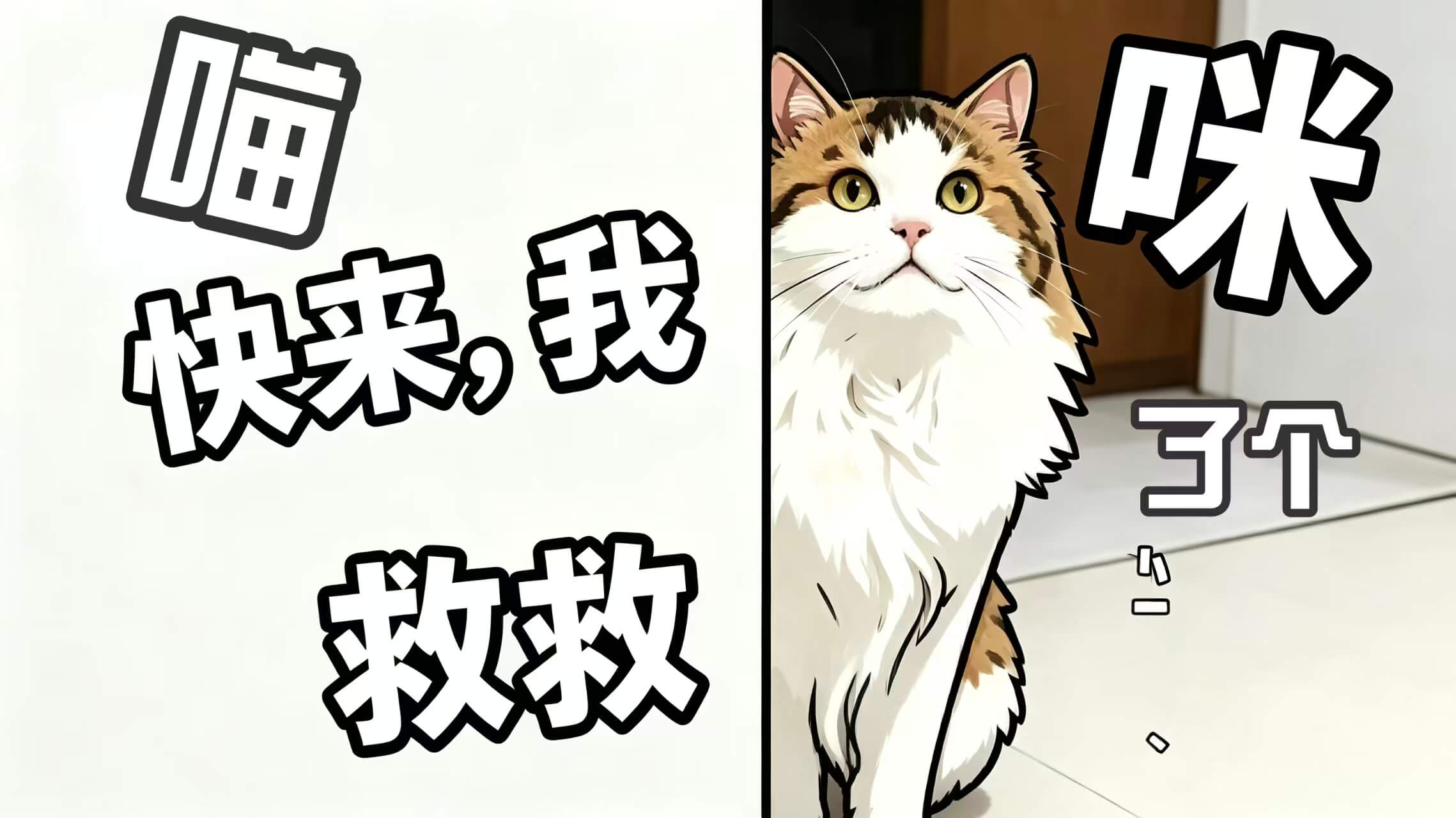喵了个咪,快来救救我!序言 我是一只挪威森林猫,银白色长毛,冰蓝色眼睛,帅得惊天动地。